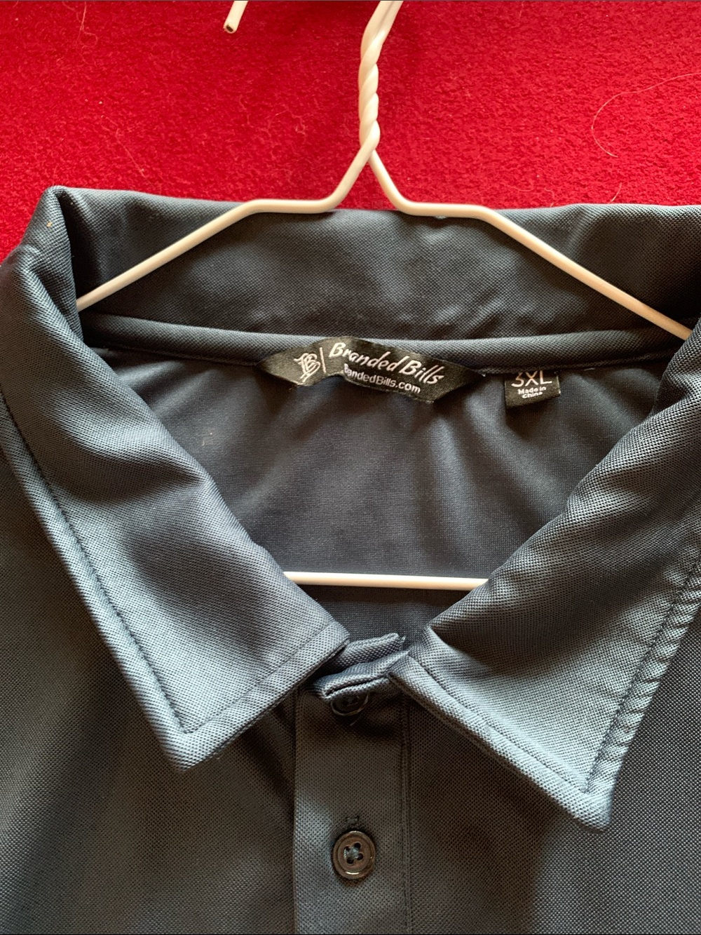 Branded Bills Men's Black Polo Shirt - 3XL